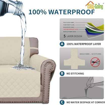 Easy-Going Sofa Slipcover Loveseat Cover Waterproof Couch Cover Washable Sofa - Image 4
