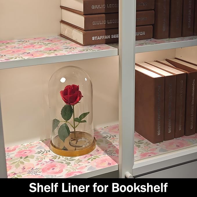 Peach Peony Shelf and Drawer Liner 12IN x 20FT, Non-Adhesive and Strong - Image 8