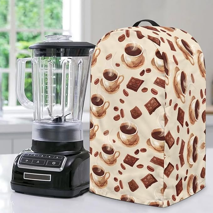 Blender Dust Cover, Coffee Drink Pattern Stand Mixer Appliance Covers, Anti by Unknown