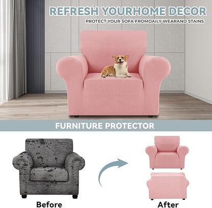 LURKA Stretch Chair Sofa Slipcovers 1 Piece Couch Covers - Image 3