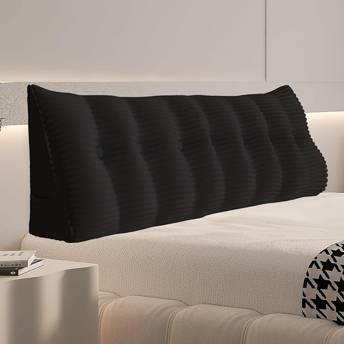 Daneey Headboard Pillow King, Triangular Wedge Headboard Pillow by Daneey