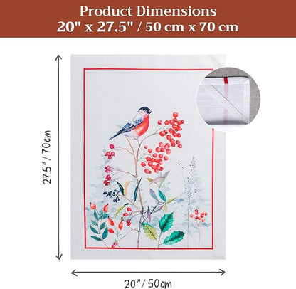 Maison d' Hermine Kitchen Towels Set of 3 100% Cotton 20" x 27.5" Reusable - Image 7
