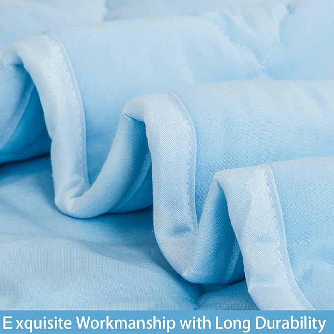 NTBAY Down Alternative Oversized Toddler Comforter, Super Soft and Warm Solid - Image 2