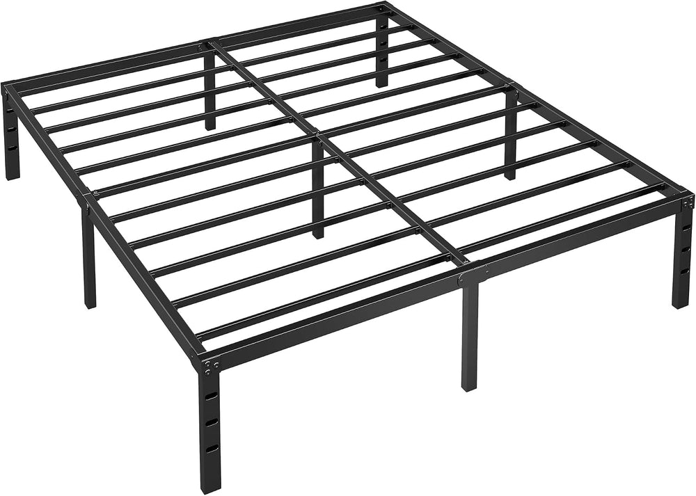 Metal Platform Bed Frame King Size, 14 Inch Height with Heavy Duty Steel Supp...