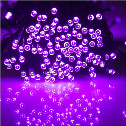 WATERGLIDE 1000 LED Halloween String Lights, 328 FT Green Wire LED Decorative Fairy Lights with Remote & 8 Modes, Waterproof for Indoor Outdoor Xmas Holiday Party Garden Wedding Home Decor, Purple