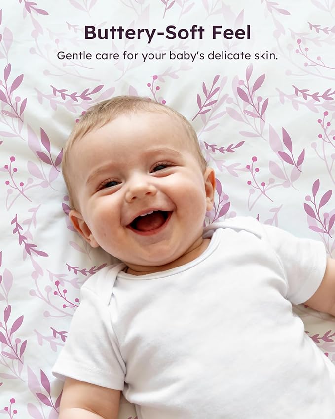 Pack and Play Sheets Fitted 3 Pack, Mini Crib Sheets - Image 6