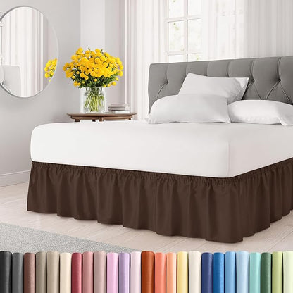 Wrap Around Dust Ruffle Bed Skirt by CGKUnlimited