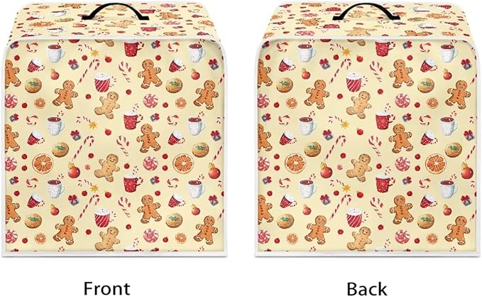 Christmas Coffee Maker Cover Dust Resistant Small Kitchen Appliance Protector - Image 2