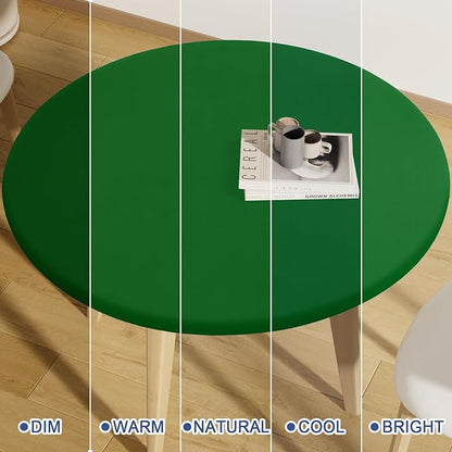 Round Spandex Tablecloth, Elastic Fitted Waterproof Tablecloths - Image 7