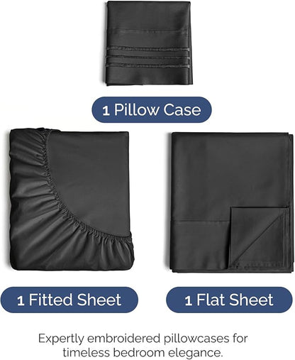 Twin Size 3 Piece Sheet Set - Image 2