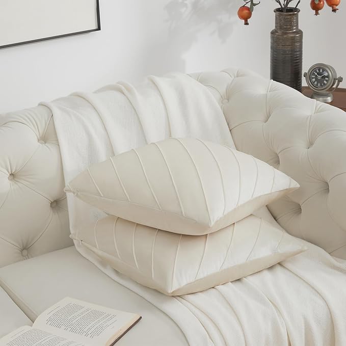GIGIZAZA Decorative Velvet Pillow Covers 20x20, Living Room Square Cushion - Image 5