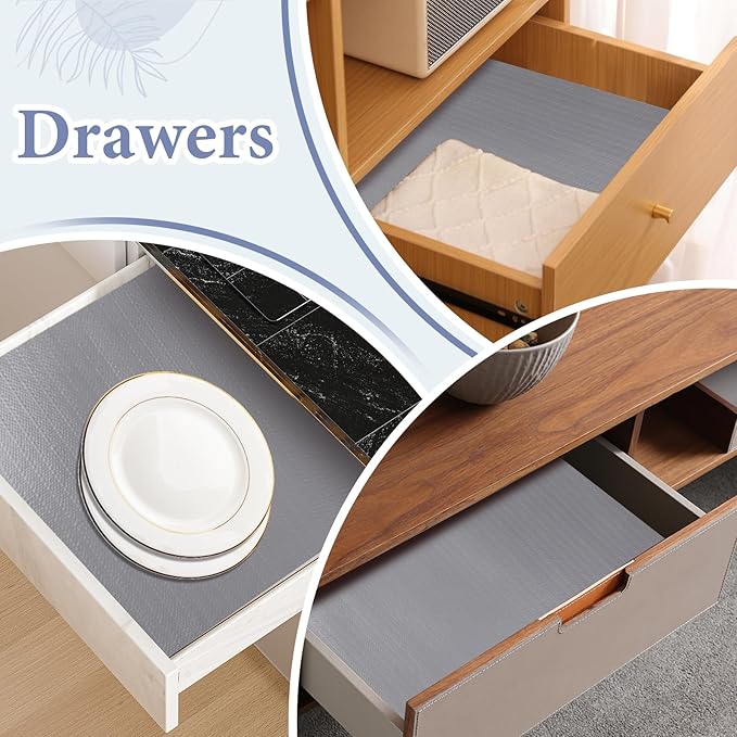 Drawer and Shelf Liner for Kitchen Cabinet: 12 in X 30 Ft Non Slip Waterproof - Image 5