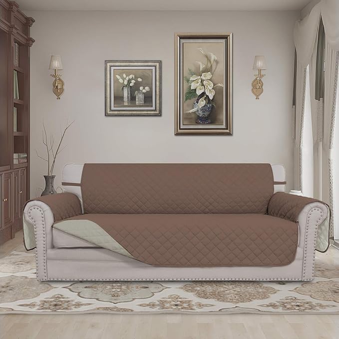 Easy-Going 4 Seater Sofa Slipcover Reversible Sofa Cover Water Resistant Couch - Image 2