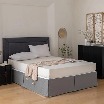 Queen Bed Skirt, Wrap Around Bed Skirt - Image 4