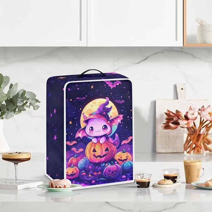 Coffee Maker Covers for Kitchen Counter Halloween Axolotl Coffee Machine Dust - Image 3