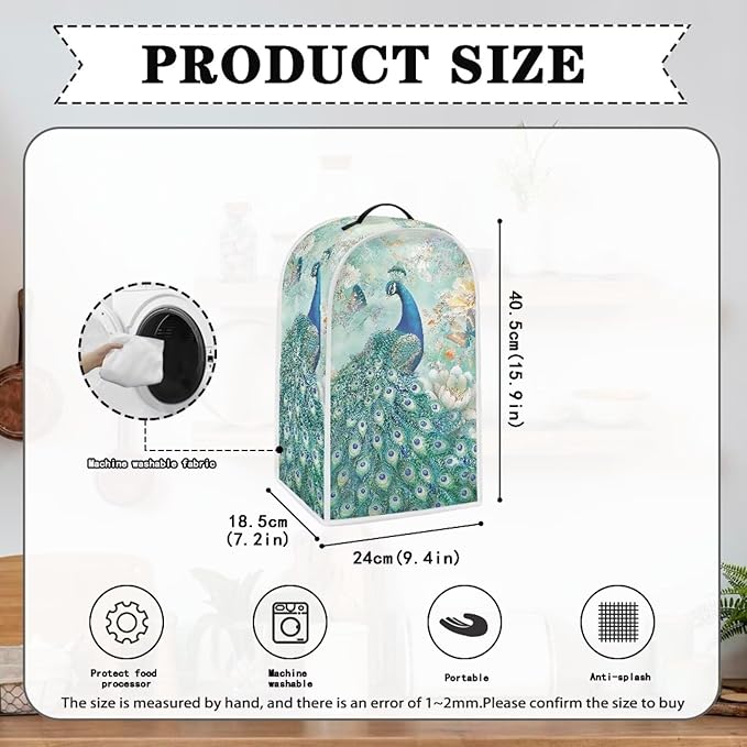 Peacock Small Blender Covers for Kitchen Counter - Image 6