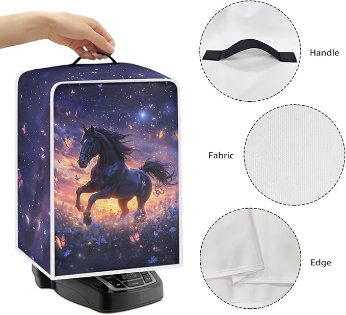Mumeson Butterfly Horse Coffee Maker Cover, Blender Cover Dust Protection - Image 5