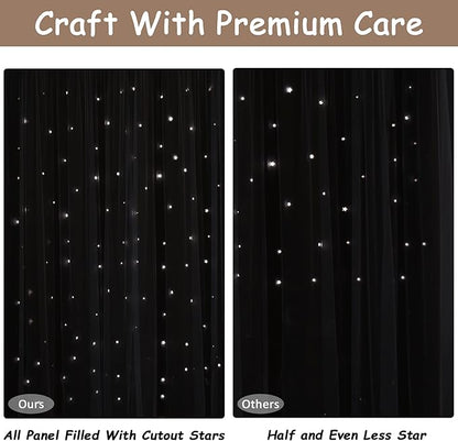 Kinryb Star Cut-Out Short Curtains - Image 8