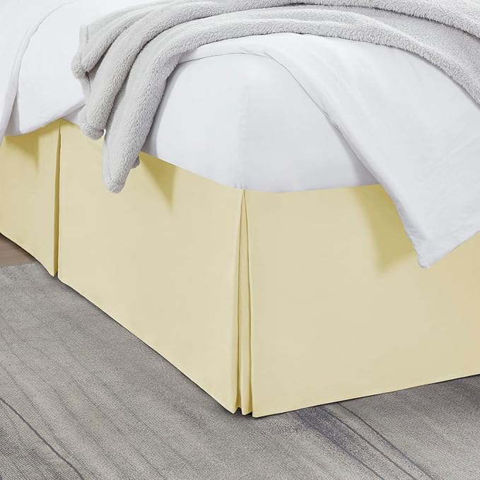 Nestl Vanilla Yellow Full XL Bed Skirt by Nestl
