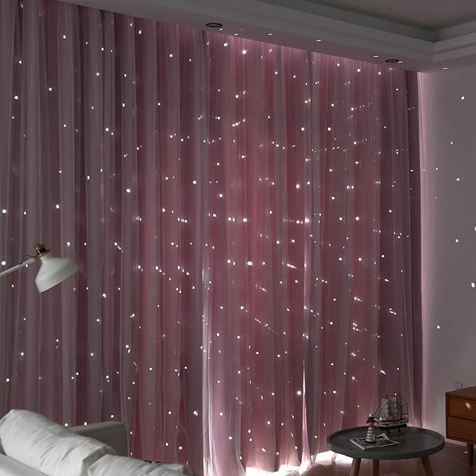 Kinryb Princess Curtains for Girls Bedroom - Image 2