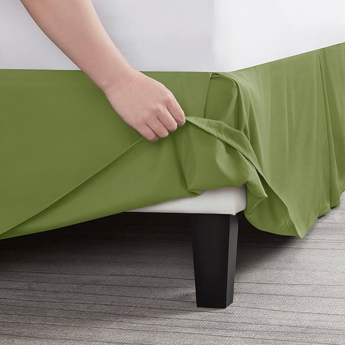 Nestl Calla Green Twin Bed Skirt - Image 5
