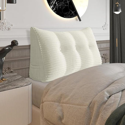 Wedge Headboard Pillow Dorm Room Reading Pillow Back Support by HOMECOZY