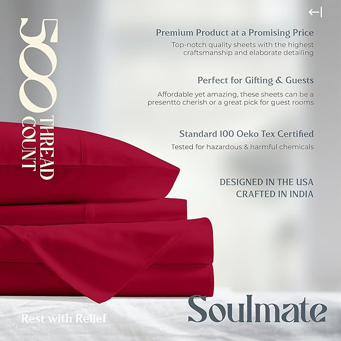 Mayfair Linen 500 Thread Count Full Cotton Sheets - Image 7