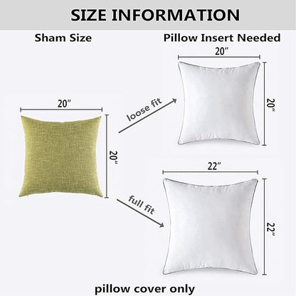 Kevin Textile Pillow Case Faux Linen Toss Soft Throw Cushion Covers - Image 6