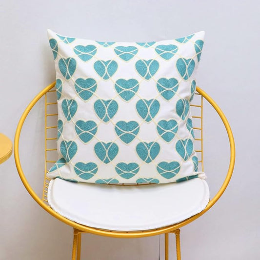 1 PCS Embroidered Throw Pillow Cover Home Decoration Cotton Decorative Square - Image 2