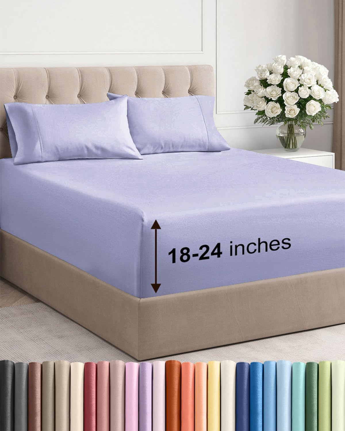 cgk extra deep twin sheet set - 4pc, main product view