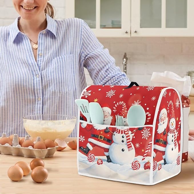 Santa Claus Mixer Cover for Kitchen Aid 6-8 Quart Stand Mixers, Universal - Image 2