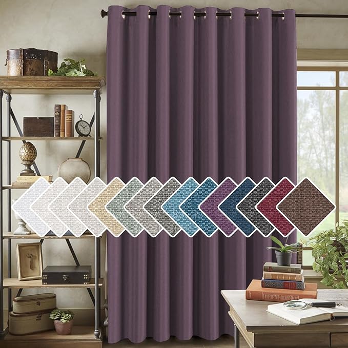 H.VERSAILTEX Room Darkening Linen Curtain by HVERSAILTEX