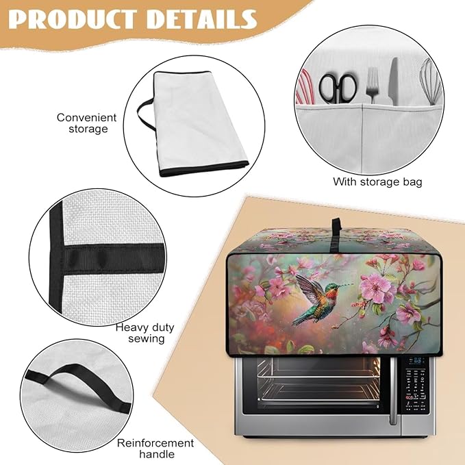 Air Fryer Toaster Oven Dust Cover Protective Microwave Oven Cover Small - Image 5