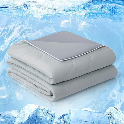 EASELAND Cooling Comforter Queen, Cold Touch Fabric Absorbs Body Heat, by EASELAND