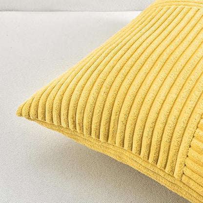 Fancy Homi 2 Packs Yellow Big Decorative Throw Pillow Covers 24x24 Inch - Image 5