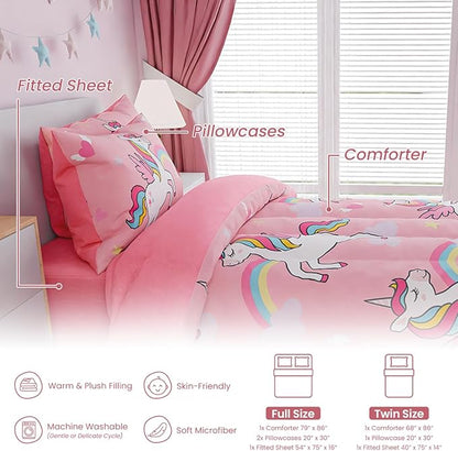 SANDJEST Unicorns Bedding Full Set - Image 6