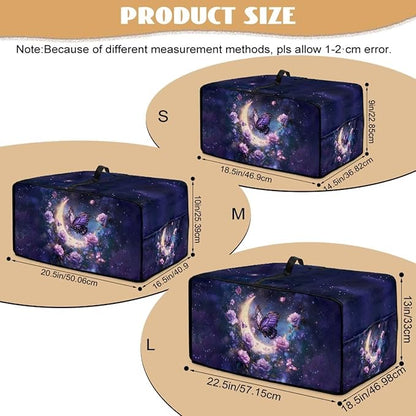 Gorgeous Butterfly Rose Moon Print Microwave Oven Cover Dust-Proof Microwave - Image 7