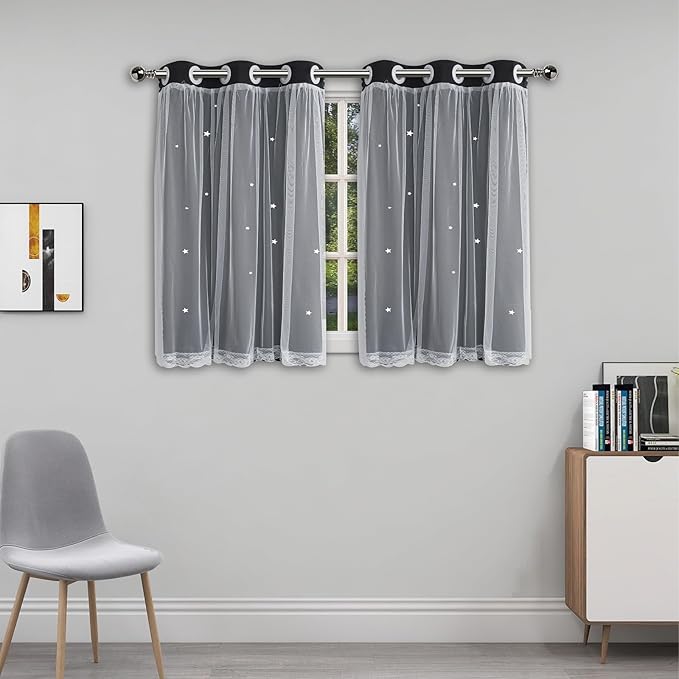 Cute Blackout Curtains for Girls Bedroom by Ftinala