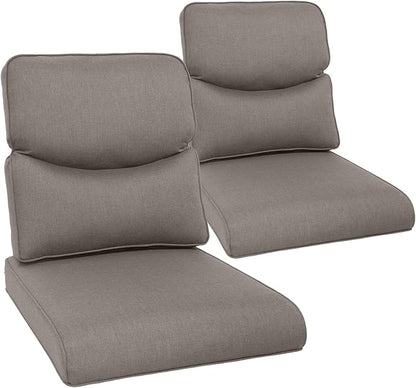 Outdoor Chair Cushion Set of 2, Waterproof Outdoor Seat Cushions 25x22 by moosprr