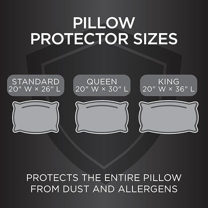 Protect-A-Bed AllerZip Queen 20" x 30" Pillow Protectors, Bed Bug and Dust Mite - Image 10