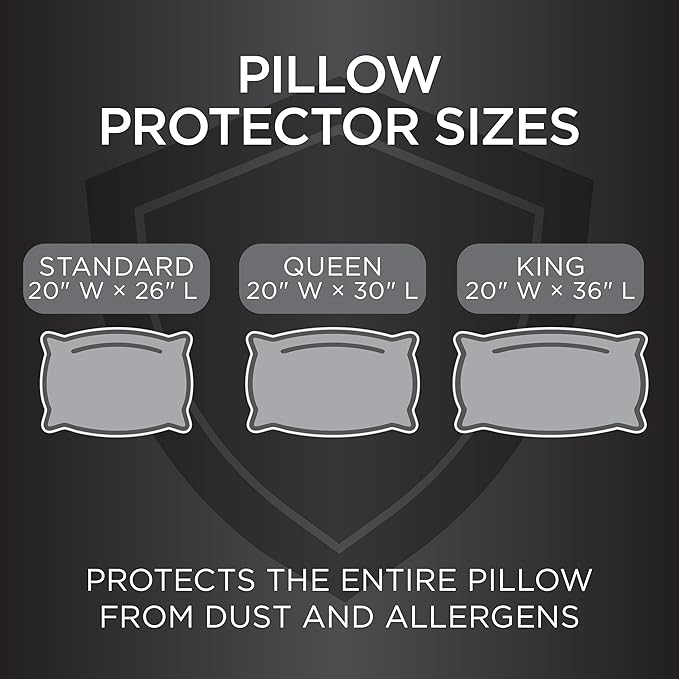 Protect-A-Bed AllerZip King 20" x 36" Pillow Protectors, Bed Bug and Dust Mite - Image 10