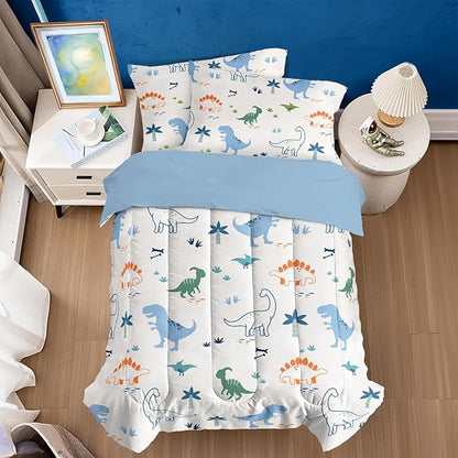 SANDJEST Dinosaur Duvet Cover Sets Full Size by SANDJEST