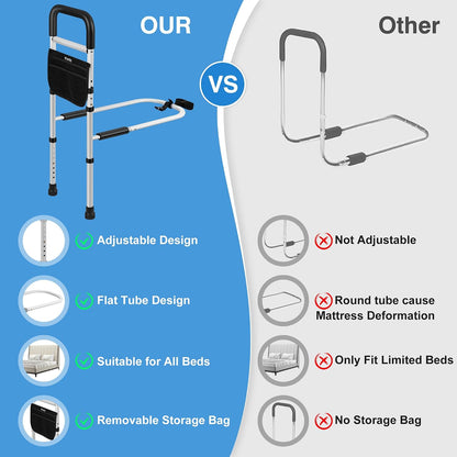 panta bed rails for elderly adults safety, adjustable, package contents