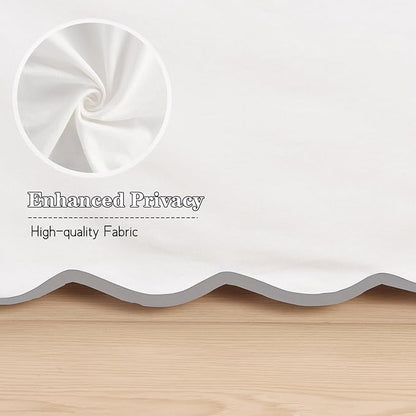 HIG Off-White Chic Twin XL Bed Skirt - Image 8