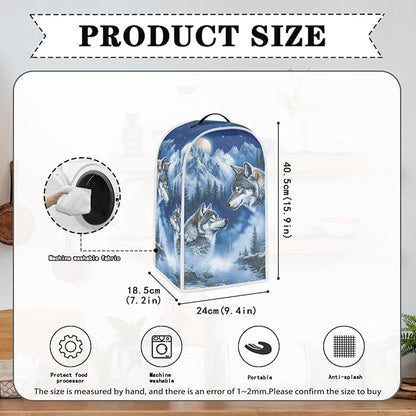 Talayituse Wolf Mountain Print Blender Dust Cover, Fingerprint Protection Cover - Image 6