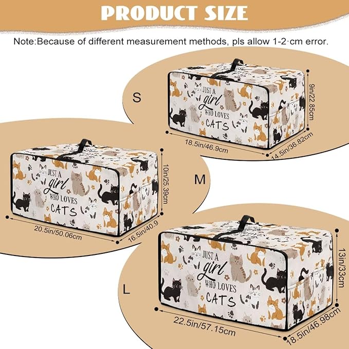 Waterproof Microwave Oven Grill Cover Protector Cartoon Cats Paw Print Foldable - Image 7