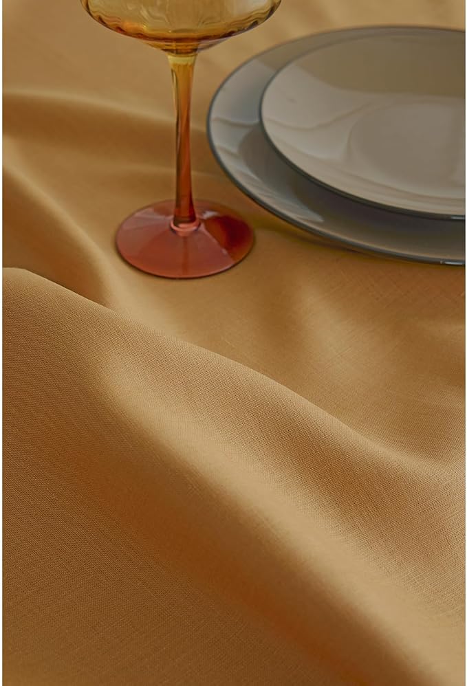 Solino Home Linen Caramel Table Runner 132 Inches Long - Image 9