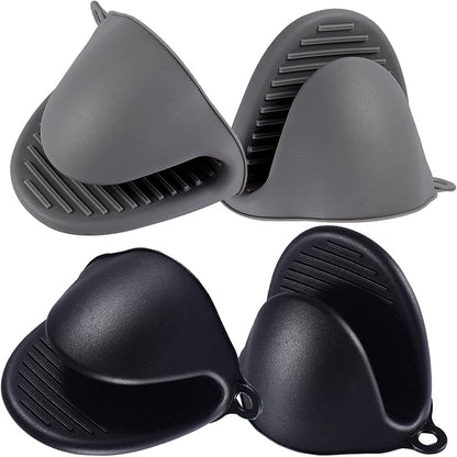 2 Pairs Mini Oven Gloves Silicone Heat Resistant Cooking Pinch Mitts Potholder by Acronde