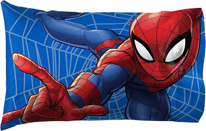 Jay Franco Kids Marvel Spiderman Reversible Pillowcase – Pillow Cover ONLY – 20 by JayFranco