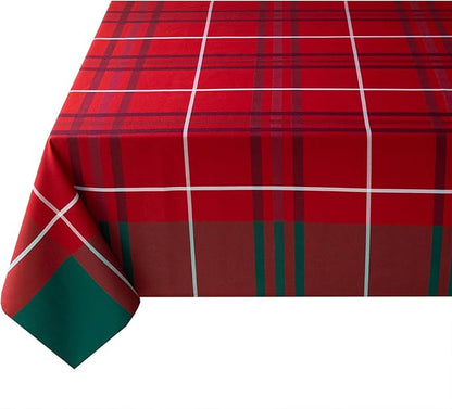 Benson Mills Heavyweight Yarn Dyed Engineered Woven Fabric Plaid Table Cloth - Image 7